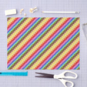 Rainbow Zig Zag Tissuepapier (Craft)