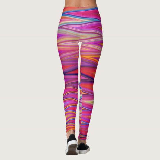 Rainbow ZigZag Leggings (Achterkant)