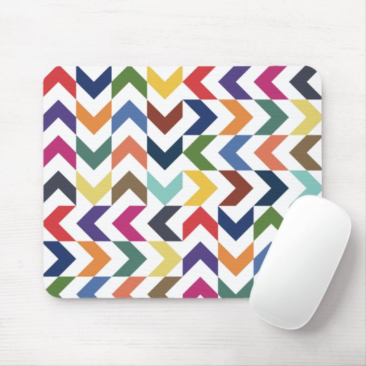 Rainbow ZigZag MousePad Muismat (Met muis)