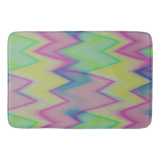 Rainbow Zigzags Badmat (Voorkant)