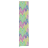 Rainbow Zigzags Korte Tafelloper (Voorkant)