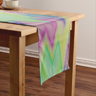 Rainbow Zigzags Korte Tafelloper