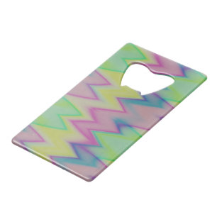 Rainbow Zigzags Kredietkaart Flessenopener