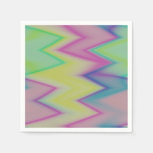Rainbow Zigzags Servet (Voorkant)