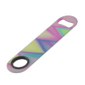 Rainbow Zigzags Speed Flessenopener (Achterkant Gekanteld)