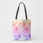 Rainbow Zodiac Astrological Signs  on a Tote Bag (Devant)