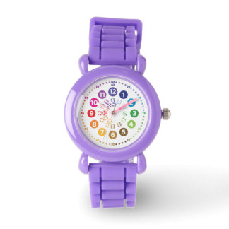 rainbowatch Lernuhr Schulkinder mit Würfel-Design Horloge