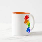 Rainbowboon Tweekleurige Koffiemok (Voorkant rechts)