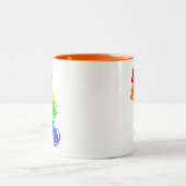 Rainbowboon Tweekleurige Koffiemok (Center)