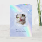 RainbowBridge PetLoss Ann. w. jouw tekst & foto) Kaart (Voorkant)