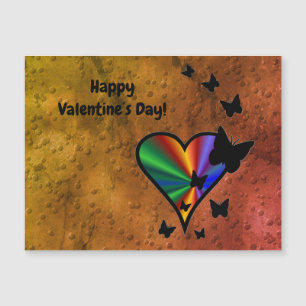 Rainboweart en vlinder