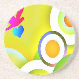 Rainbowlove2 Zandsteen Onderzetter