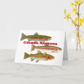 Rainbows achtervolgen kaart (Gele Bloem)