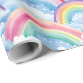 Rainbows and Clouds Cadeaupapier (Rol Hoek)