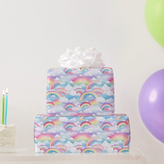  Rainbows and Clouds Cadeaupapier (Feestgeschenken)