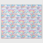  Rainbows and Clouds Cadeaupapier (Vlak)