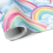  Rainbows and Clouds Pattern Cadeaupapier (Rol Hoek)