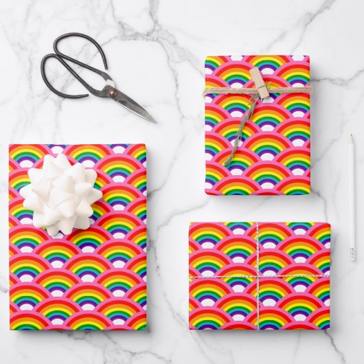 Rainbows Forever Pattern Inpakpapier Vel (Voorkant)