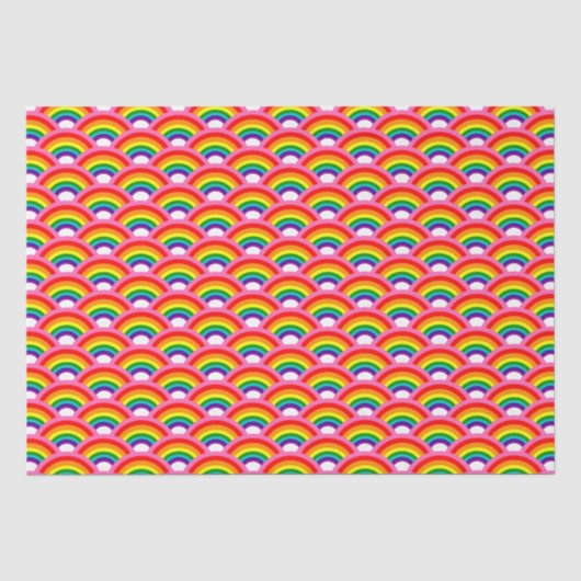 Rainbows Forever Pattern Tissuepapier (Voorkant)