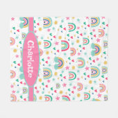 Rainbows, gepersonaliseerd fleece deken (Voorkant (Horizontaal))
