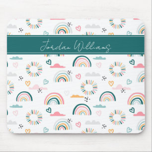 Rainbows & Hearts Patroon Muismat