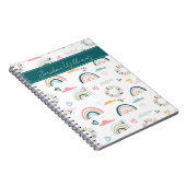 Rainbows & Hearts Patroon Notitieboek (Rechterzijde)