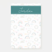 Rainbows & Hearts Patroon Post-it® Notes (Voorkant)