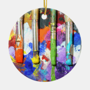 Rainbows in Voortdurende fotografie van de penseel Keramisch Ornament