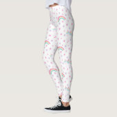 Rainbows, licorne Design Leggings | Leggings roses (Gauche)