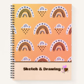 Rainbows motif sur Carnet jaune (Devant)