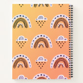 Rainbows motif sur Carnet jaune (Dos)