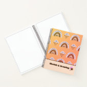Rainbows motif sur Carnet jaune (Intérieur)