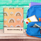 Rainbows motif sur Carnet jaune