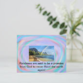 Rainbows sur carte postale (Debout devant)