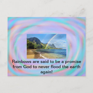 Rainbows sur carte postale