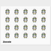 Rainbows zien vierkante sticker (Vel)