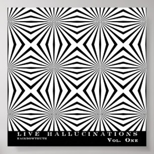 Rainbowwaarheid Live Hallucinaties Optische illusi Poster