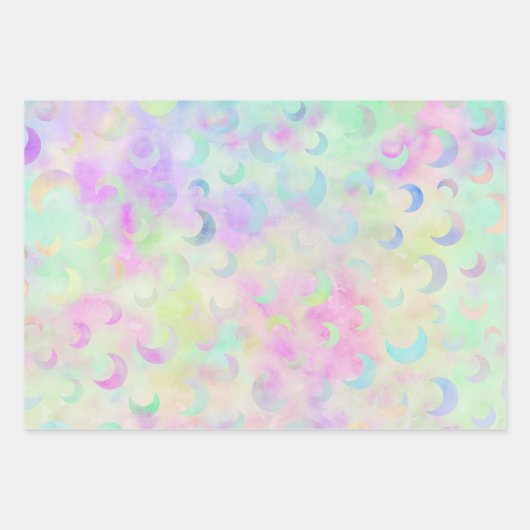 Rainbowy kleurrijke holografische schattig inpakpapier vel (Voorkant)