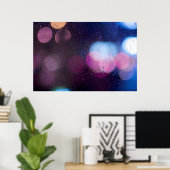 Raindrop op het raam poster (Thuiskantoor)