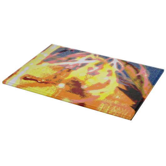 Raindrops Abstract Snijplank (Hoek)