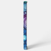 Raindrops Alcohol Ink Samsung Galaxy Hoesje (Linkerkant)