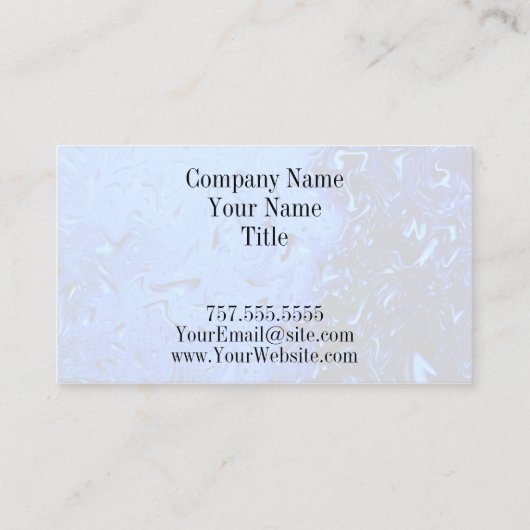 Raindrops by Shirley Taylor Visitekaartje (Achterkant)