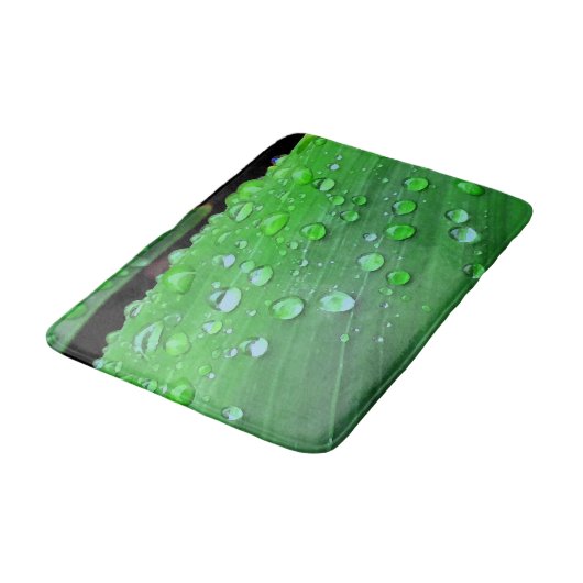 Raindrops Closeup Badmat (Gekanteld)