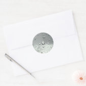 Raindrops Fotografie Ronde Sticker (Envelop)