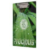 Raindrops Green Grass Business Cliboard Klembord (Links)