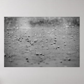 Raindrops in een Storm Poster