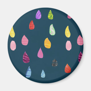 Raindrops kraakbeen schattige collage boho magneet