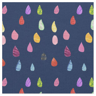 Raindrops kraakbeen schattige collage boho stof