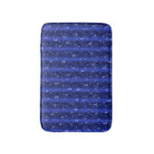 Raindrops op blauw metaal badmat (Voorkant Verticaal)