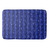 Raindrops op blauw metaal badmat (Voorkant)